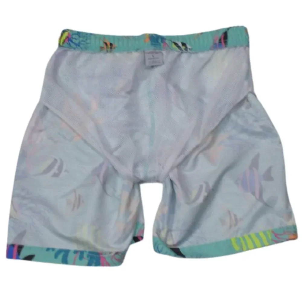 U.S. Surf Club Men's Fish Print Swim Trunks Size L